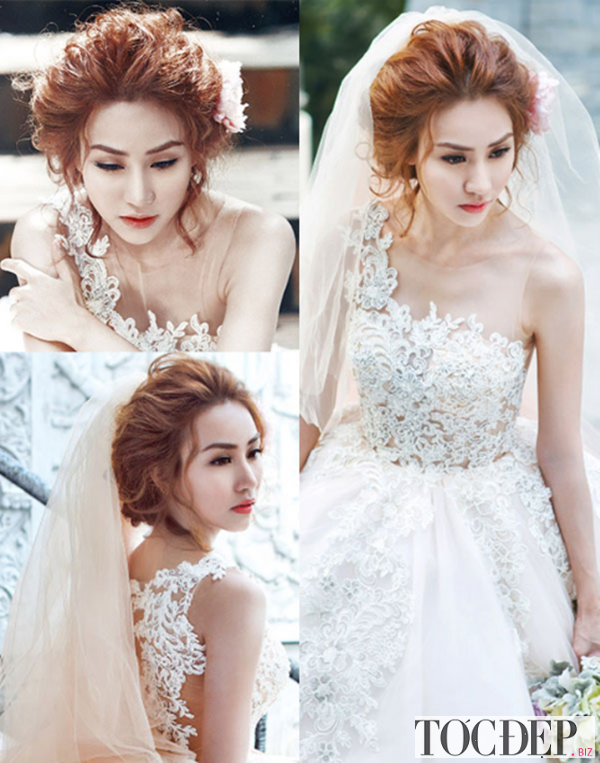 Màu tóc đẹp cho cô dâu thay đổi phong cách vào ngày cưới